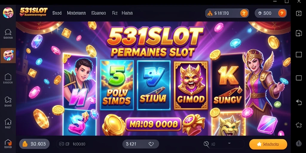 Screenshot gameplay 531SLOT yang menunjukkan mesin slot yang menarik.