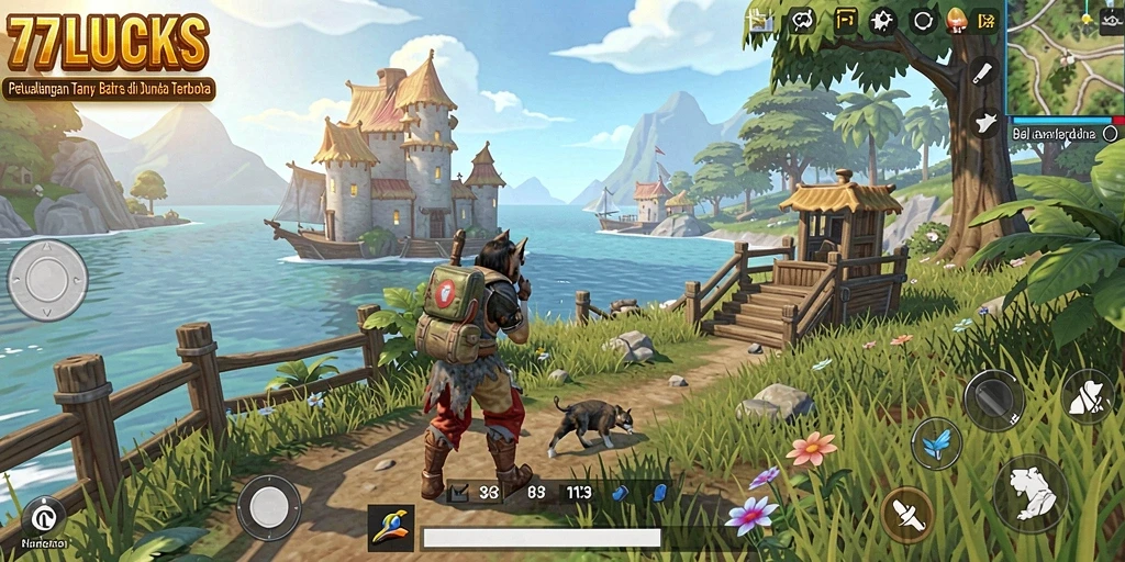 Gameplay menarik dari 77LUCKS yang menunjukkan dunia terbuka yang luas.