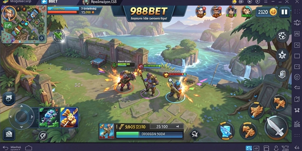 Screenshot gameplay 988BET menunjukkan aksi menarik dalam permainan Idle.
