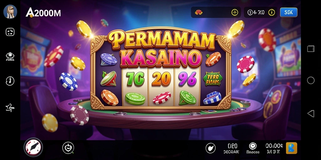 Screenshot gameplay A200M menampilkan pengalaman Kasino yang seru dan interaktif.