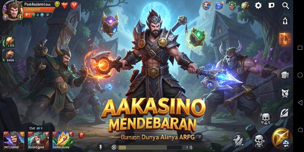 Tangkapan layar dari gameplay seru AAKASINO di dunia ARPG.