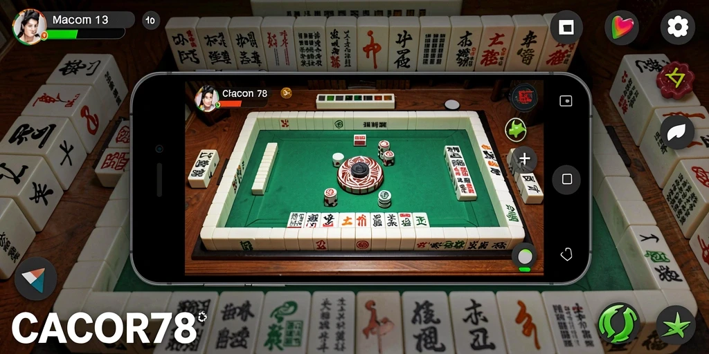 Gameplay CACOR78 dengan desain Mahjong yang menarik dan menyenangkan.