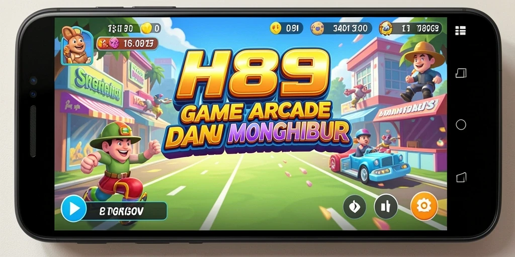Screenshot H89 menampilkan aksi cepat dalam gameplay Arcade yang seru.