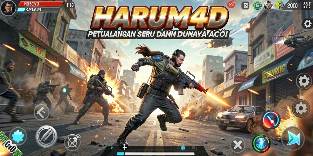 Gameplay seru di HARUM4D dengan pertempuran aksi yang mendebarkan.