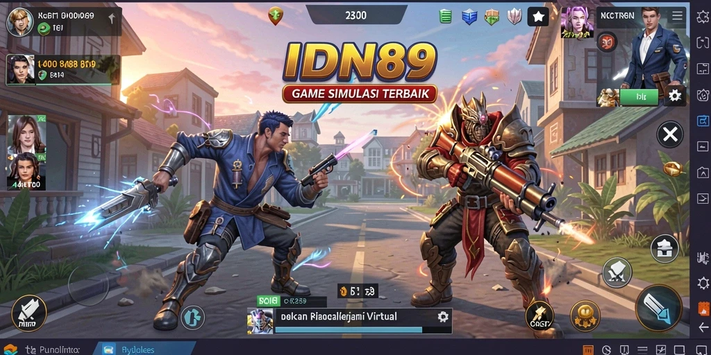 Tampilan gameplay mendalam dalam IDN89, menghadirkan simulasi yang realistis.