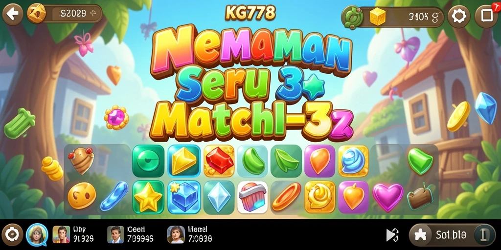 Gambaran menarik dari gameplay Match-3 yang menantang di KG778.