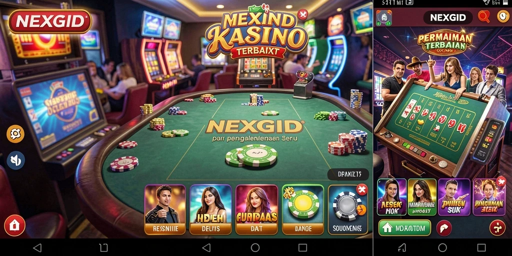 Gameplay seru di NEXGID dengan berbagai pilihan permainan kasino.