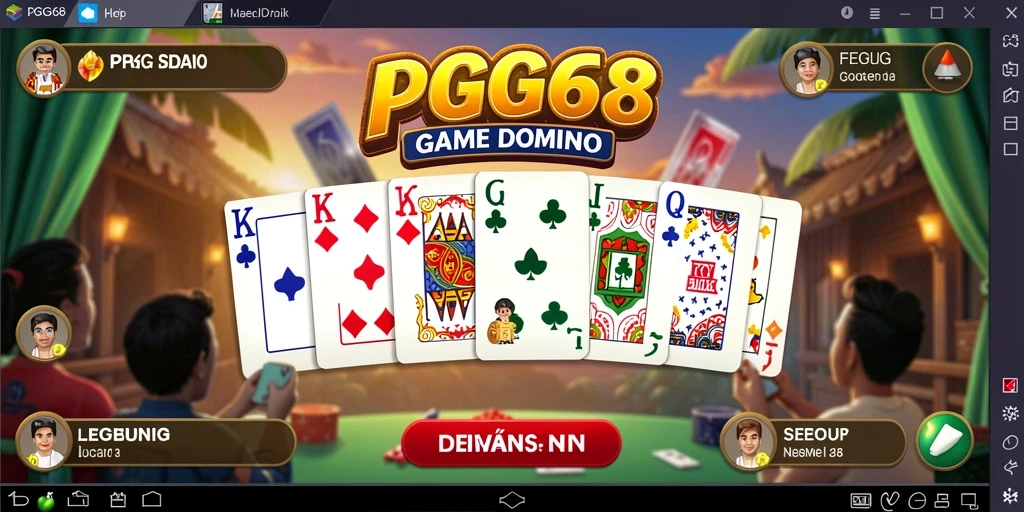 Tampilan gameplay seru dari game Domino PGG68