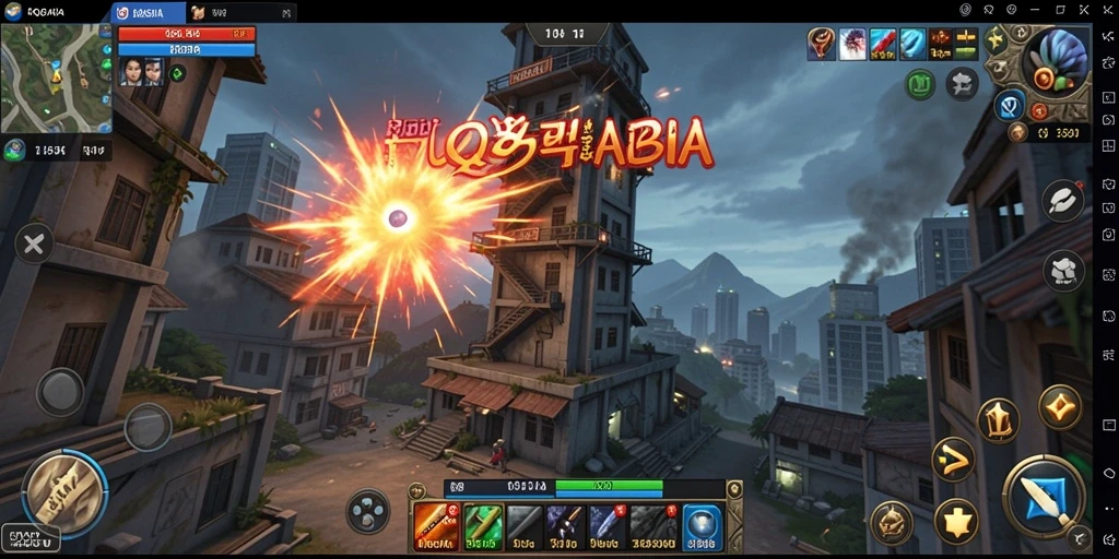 Screenshot gameplay yang menampilkan aksi Tower Defense yang seru.