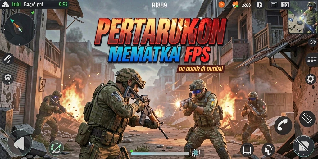 Gameplay mendebarkan di RI889 dengan aksi FPS seru.