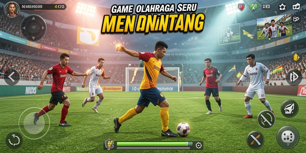 Tampilan gameplay seru di RR89 dengan aksi olahraga yang mendebarkan.