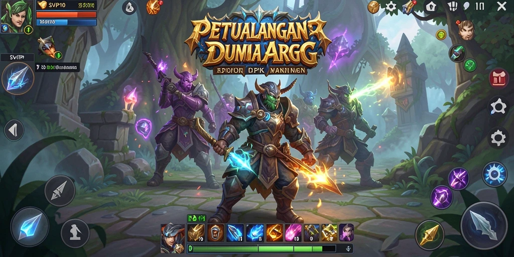 Screenshot menunjukkan aksi seru di dalam game ARPG SVIP10.