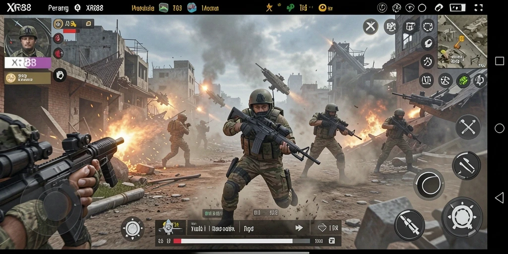 Tampilan gameplay XR88 yang memukau dengan strategi mendalam.